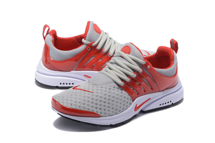 Nike Air Presto Essential Grey Red Running Shoes